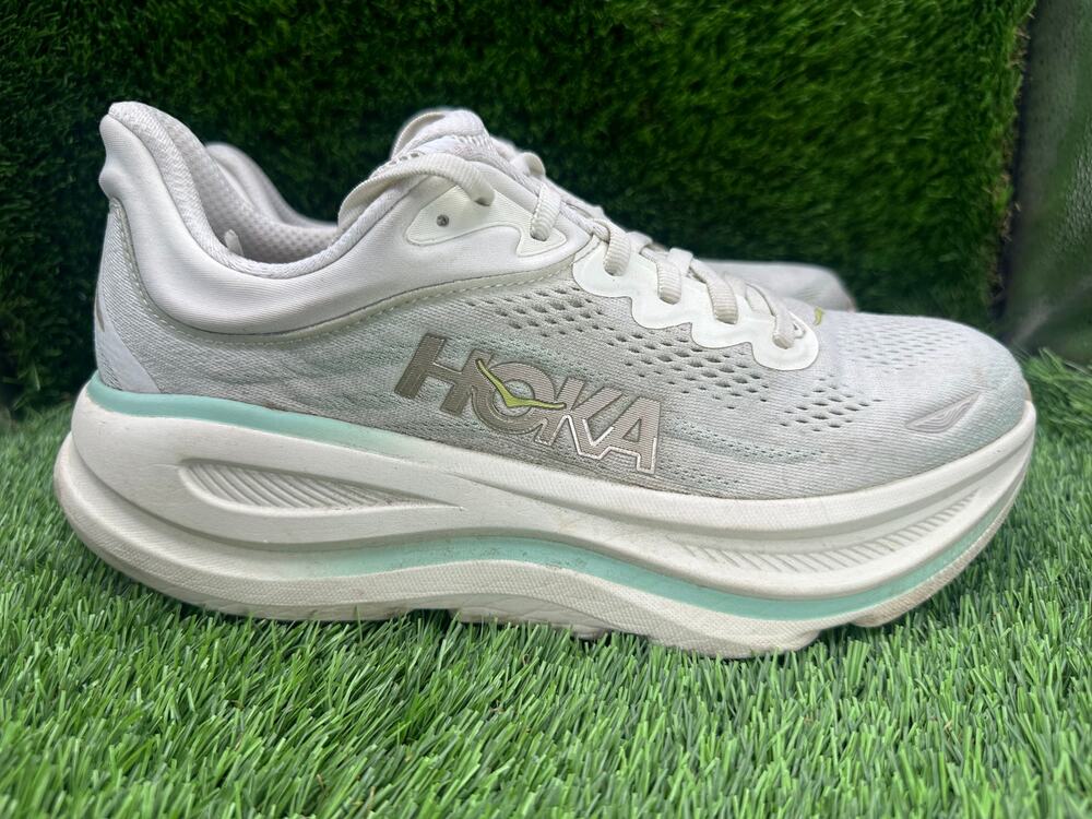 Hoka One One Bondi 9 1162012-TLSL Athletic Sneaker Women's 9B Beige Knit Running